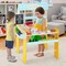 Costway Grocery Store Marketplace Toy Wooden Market Stand Pretend Play Set with 36 Fruit Veggies Pieces